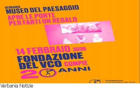 Verbania
14 febbraio al Museo del Paesaggio Verbania
14 febbraio al Museo del Paesaggio