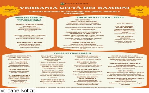 Verbania
A Verbania torna “Città dei Bambini” Verbania
A Verbania torna “Città dei Bambini”